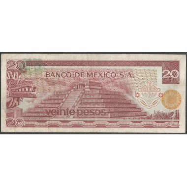 Mexico, 20 Pesos 8 Jul 1976 Serie BR P64c