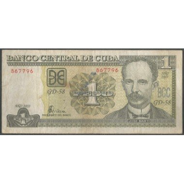 Cuba, 1 Peso 2003 P121c