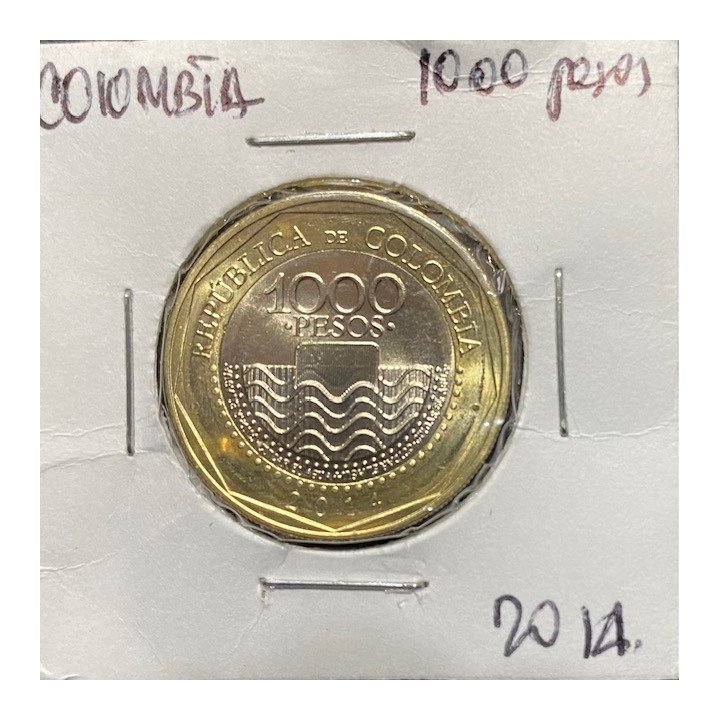 Colombia 1.000 Pesos 2012 - reverso