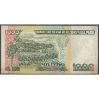 Peru, 1.000 Intis 28 Jun 1988 P136b