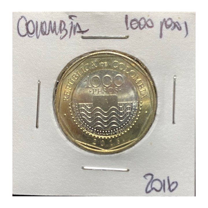 Colombia 1.000 Pesos 2012 - reverso