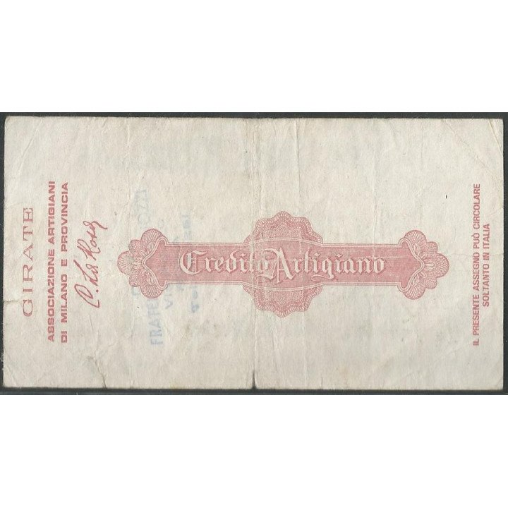 Italia - Il Credito Artigiano 100 Lire ND reverso