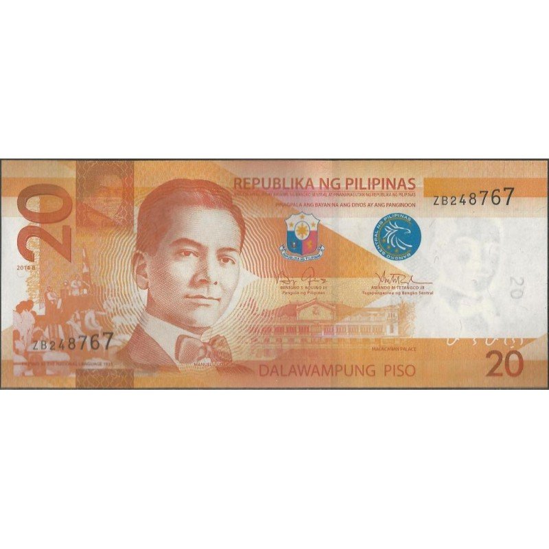 Filipinas, 20 Piso 2012 P206a