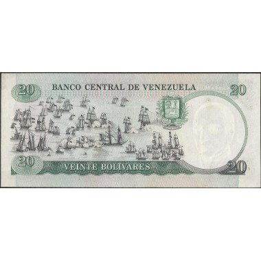 Venezuela, 20 Bolivares 20 Oct 1987 B 8 Dig P71