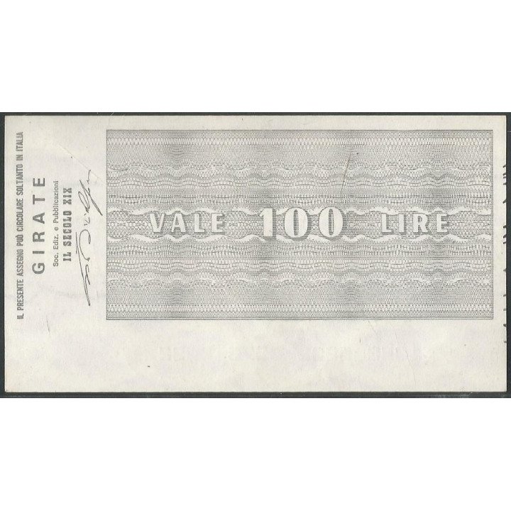 Italia - L'Istitvto Bancario Italiano 100 Lire 17 Nov 1976 reverso