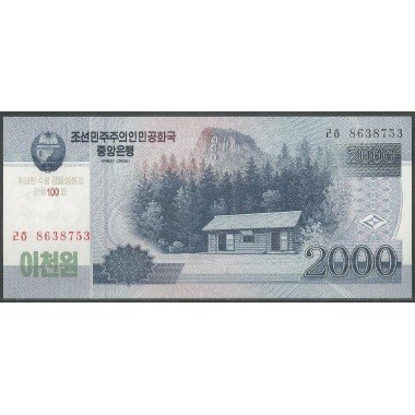 Korea del Norte, 2.000 Won 2008 PCS16