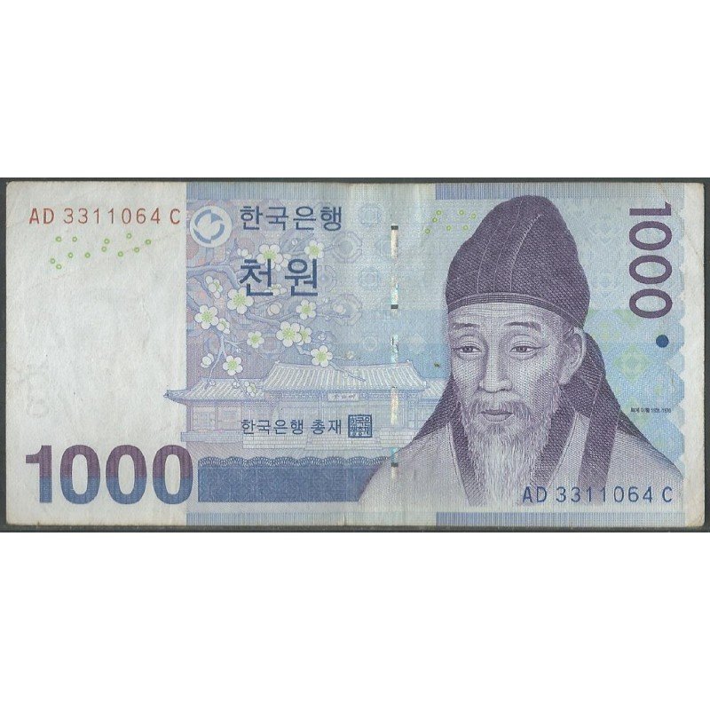 Korea del Sur, 1.000 Won ND2007 P54a