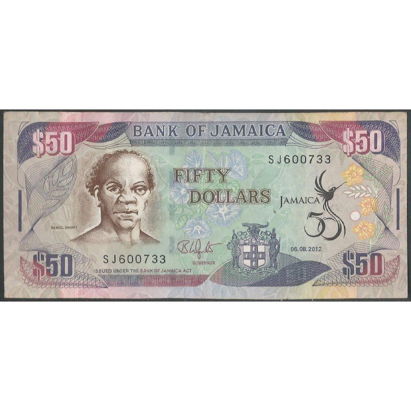 Jamaica, 50 Dollars 1 Jun 2013 P94a