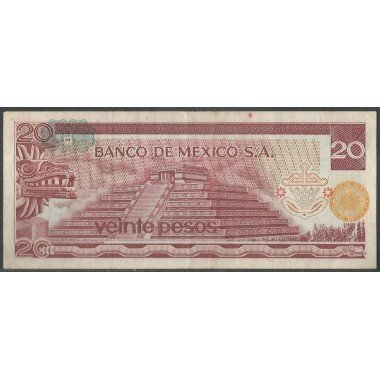 Mexico, 20 Pesos 18 Jul 1973 Serie BA P64b