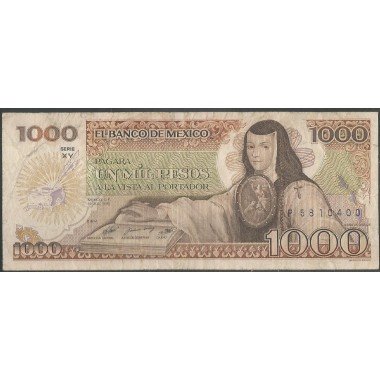 Mexico, 1.000 Pesos 19 Jul 1985 Serie XY P85