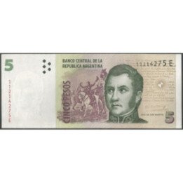 Argentina 5 Pesos ND2003 Serie E P353a