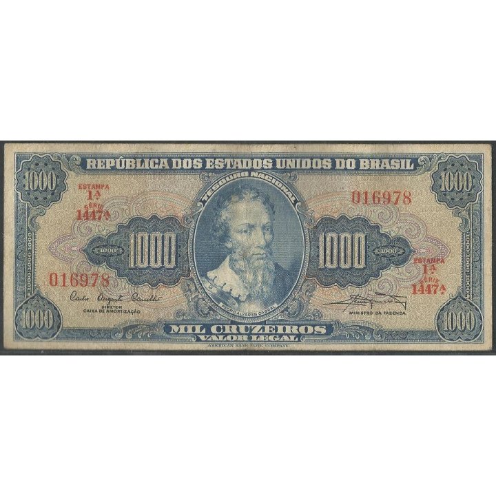 Brasil 1.000 Cruzeiros ND1961 P173a