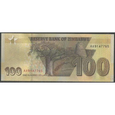 Zimbabwe, 100 Dollars 2020 P106