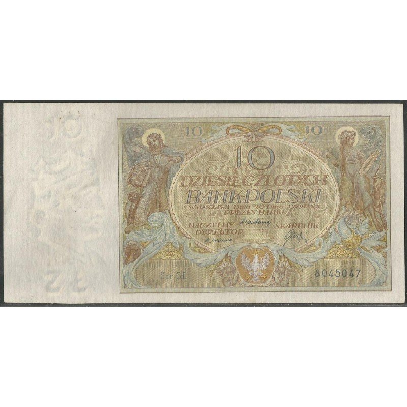 Polonia, 10 Zlotych 20 Jul 1929 P69