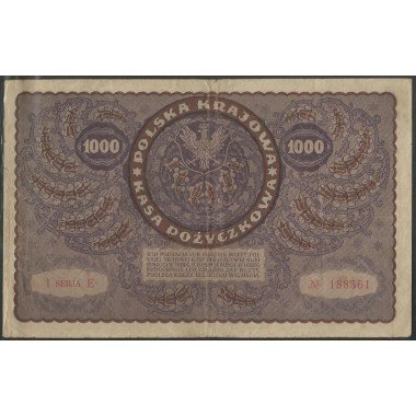 Polonia, 1.000 Marek 23 Ago 1919 P29