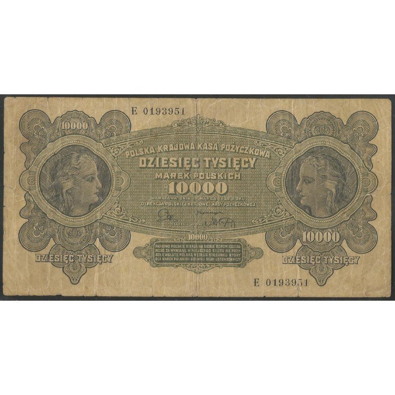 Polonia, 10.000 Marek 11 Mar 1922 P32