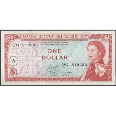 Antigua, 1 Dollar ND1965 P13h