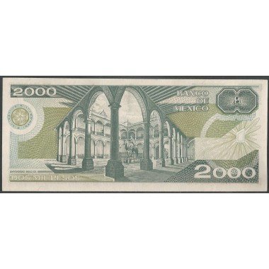 Mexico, 2.000 Pesos 24 Feb 1989 Serie BV P86b
