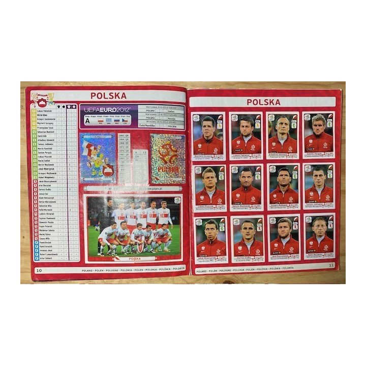 Futbol - UEFA Euro 2012 Panini reverso