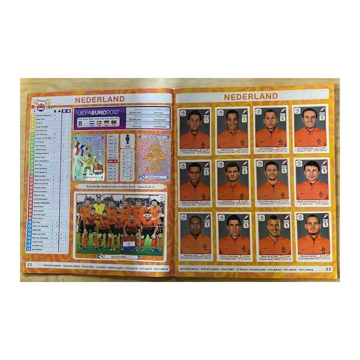 Futbol - UEFA Euro 2012 Panini reverso