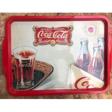 Bandeja Metálica Drink Coca-Cola Canasta 29 cm X 38 cm