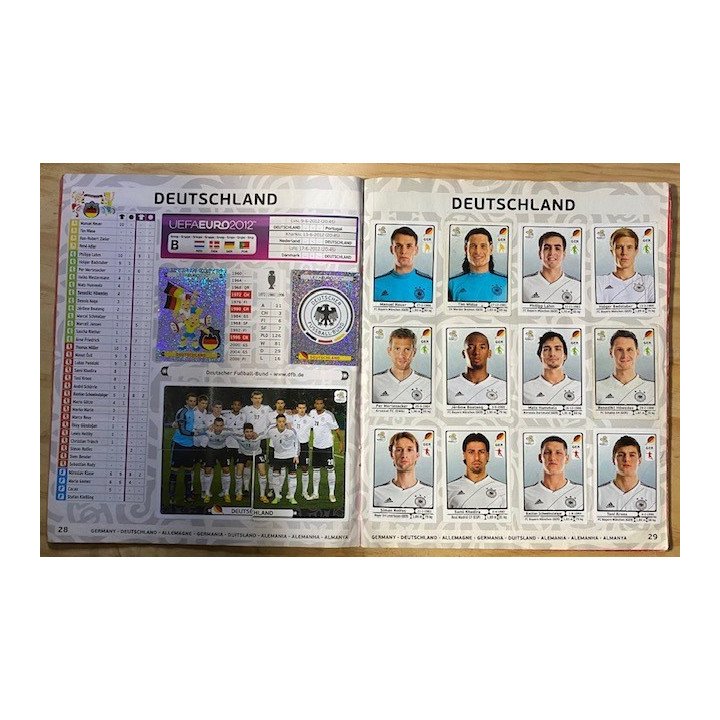 Futbol - UEFA Euro 2012 Panini reverso