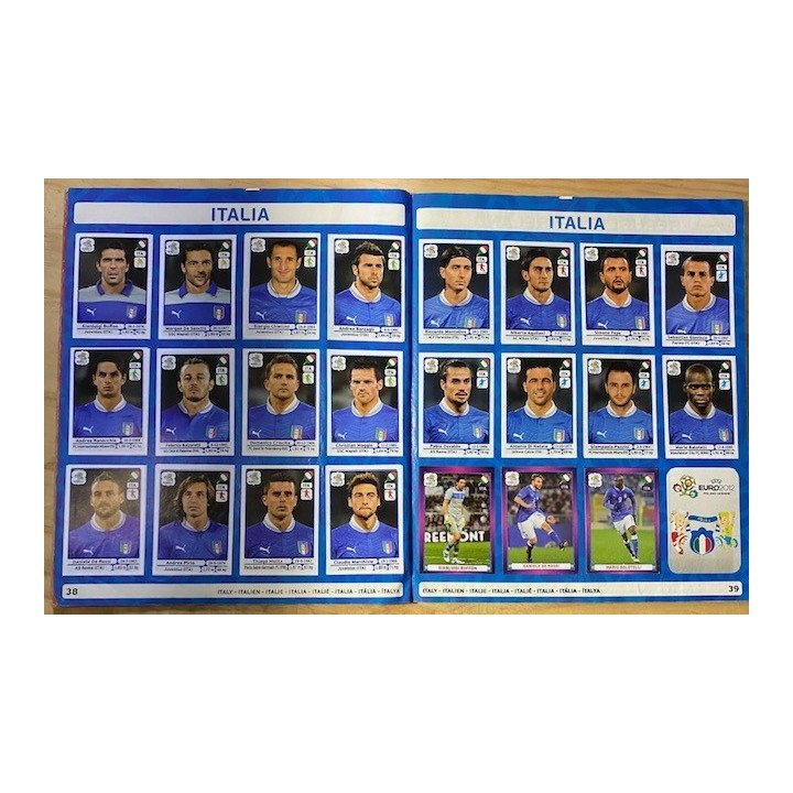 Futbol - UEFA Euro 2012 Panini reverso
