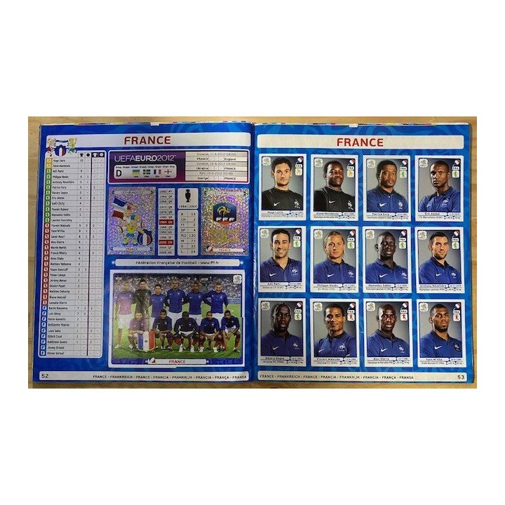 Futbol - UEFA Euro 2012 Panini reverso