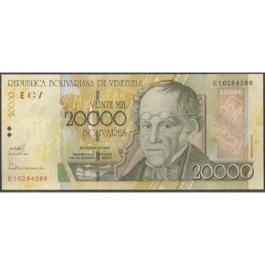 Venezuela, 20.000 Bolivares 25 Abr 2006 E 8 Dig P86c