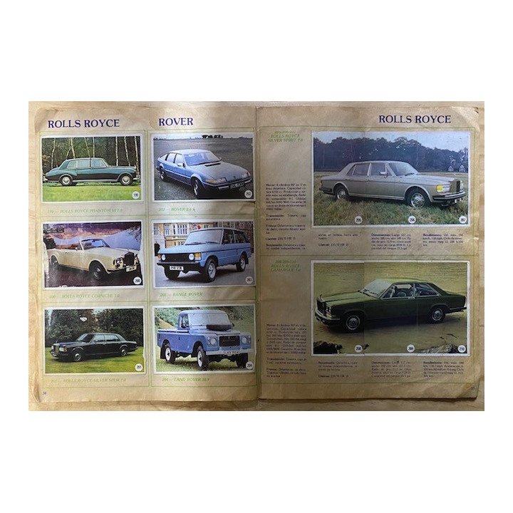 Automovilismo - Album Internacional del Automovil reverso