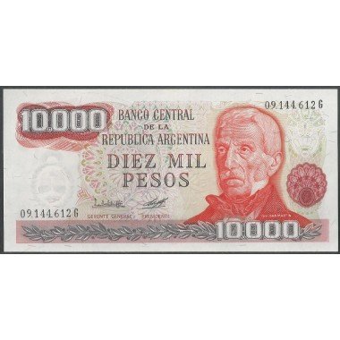 Argentina, 10.000 Pesos ND1976-83 Serie G P306a