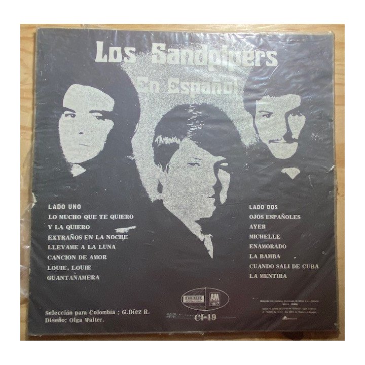 Los Sandpipers Lo mucho que te quiero - Colombia reverso