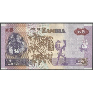 Zambia, 5 Kwacha 2021 P57d
