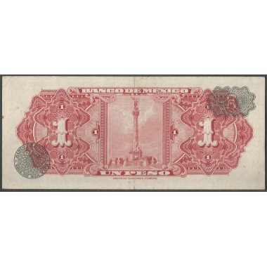 Mexico, 1 Peso 22 Jul 1970 Serie BIN P59l