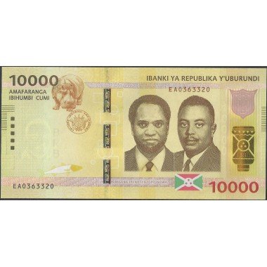 Burundi, 10.000 Francs 1 Ene 2015 P54