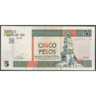 Cuba, 5 Pesos Convertibles 2013 PNew