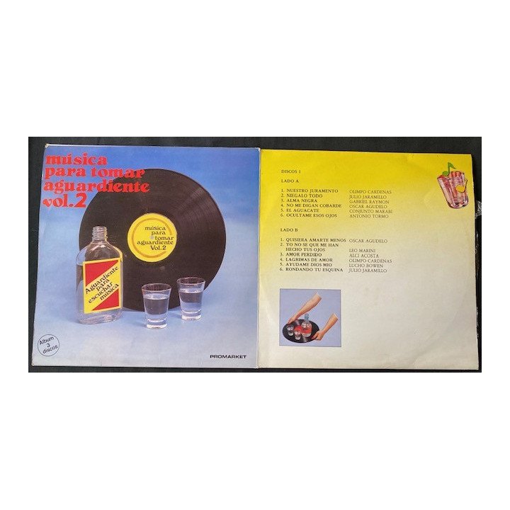Musica para tomar aguardiente Volumen 2 (3 Vinilos)- Colombia reverso
