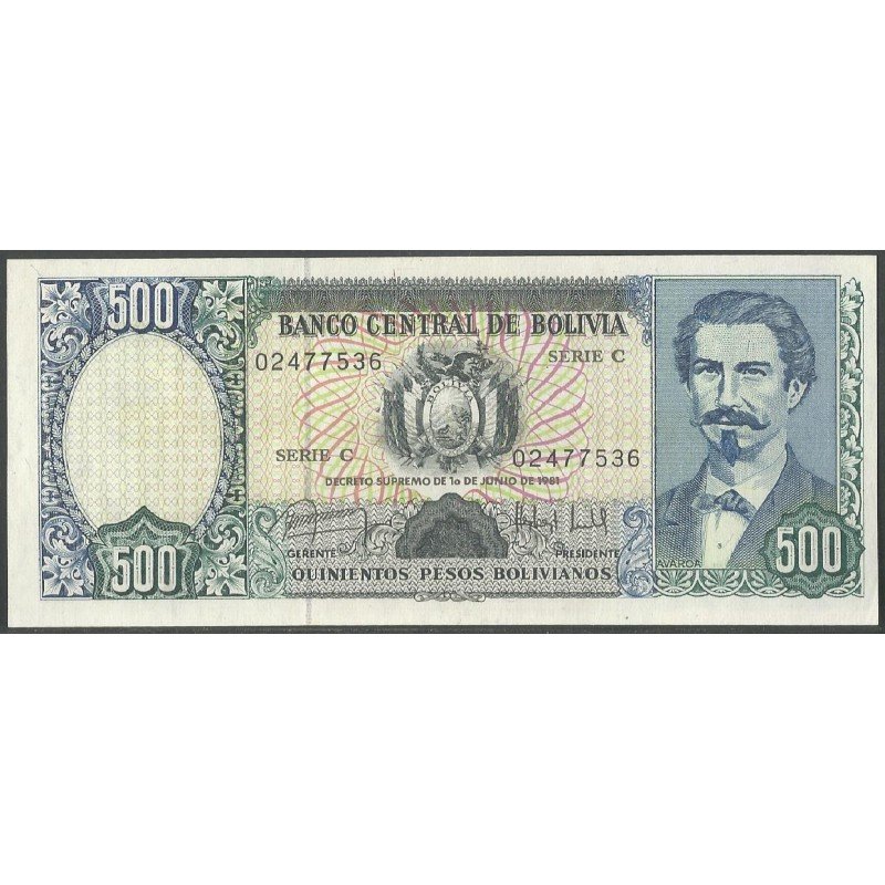 Bolivia, 500 Pesos Bolivianos 1 Jun 1981 C P165a