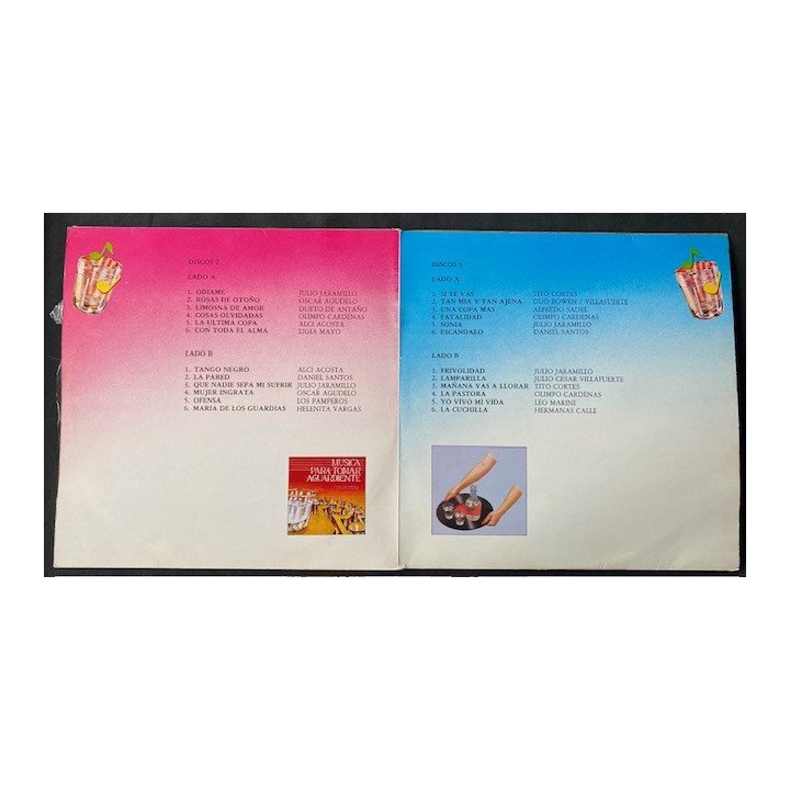 Musica para tomar aguardiente Volumen 2 (3 Vinilos)- Colombia reverso