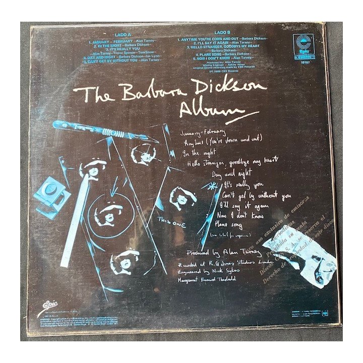 Barbara Dickson The album - Colombia reverso
