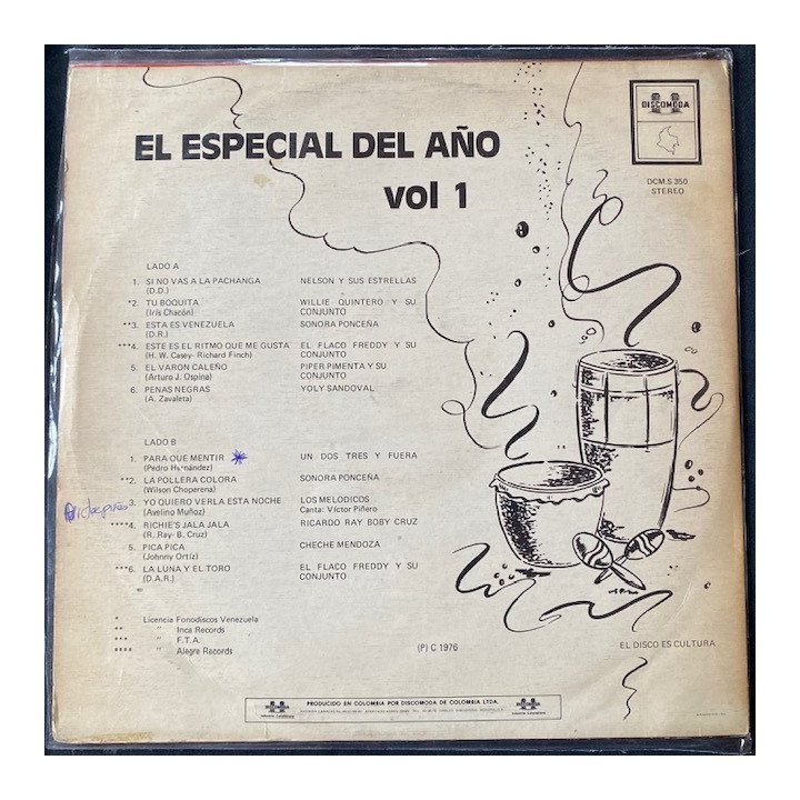 El Especial del año Vol 1 - Colombia reverso