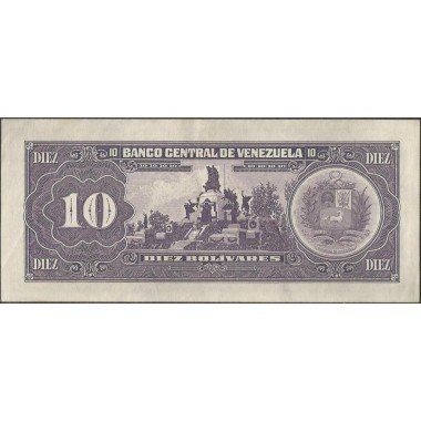 Venezuela, 10 Bolivares 5 Jun 1995 Q8 Dig P61d