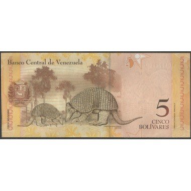Venezuela, 5 Bolivares 3 Feb 2011 Q 8 Dig P89d