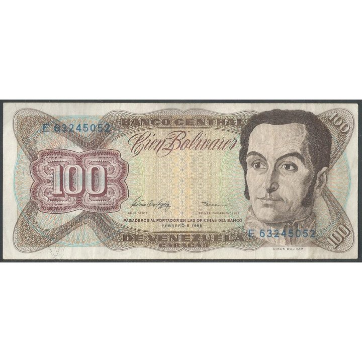 Venezuela 100 Bolivares 5 Feb 1998 E 8 Dig P66f