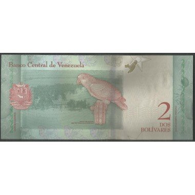 Venezuela, 2 Bolivares 15 Ene 2018 B 8 Dig P101