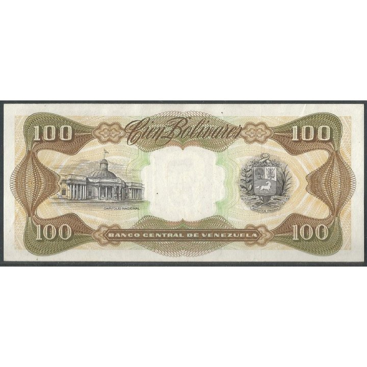 Venezuela 100 Bolivares 13 Oct 1998 H 8 Dig P66g reverso