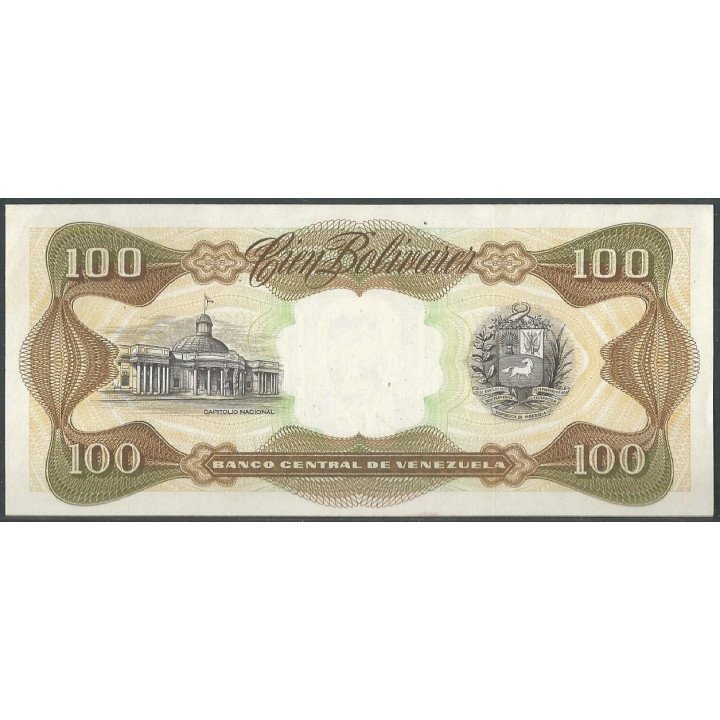 Venezuela 100 Bolivares 13 Oct 1998 J 8 Dig P66g reverso