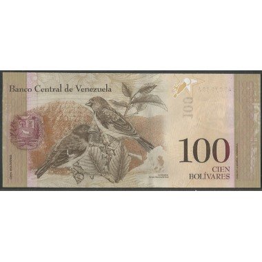 Venezuela, 100 Bolivares 19 Dic 2008 B 8 Dig P93b