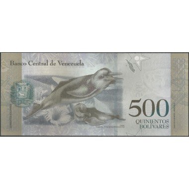 Venezuela, 500 Bolivares 18 Ago 20162 A 8 Dig P94a