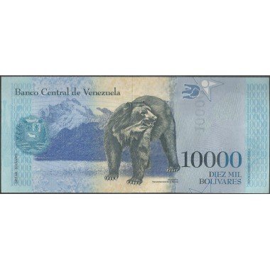 Venezuela, 10.000 Bolivares 18 Ago 2016 A 8 Dig P98a